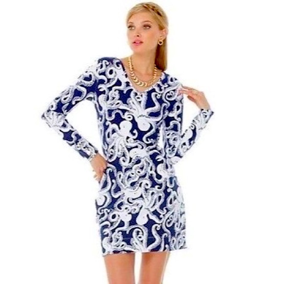 Lilly Pulitzer Dresses & Skirts - Lilly Pulitzer Daylin Dress Bubbly in Bright Navy